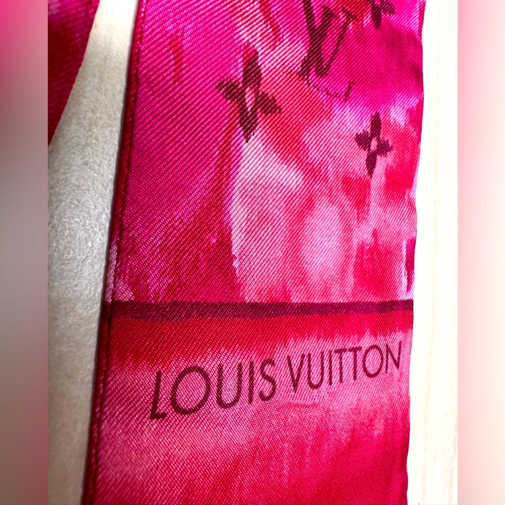 WOW POSHMARK Authentic Louis Vuitton Silk Festival Scarf for Neck Purse Backpack - Picture 11 of 14